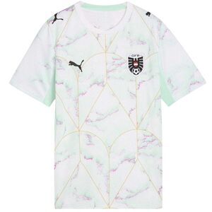 Puma Childrens/Kids World Cup 2026 Austria FC Away Shirt / White/Mint
